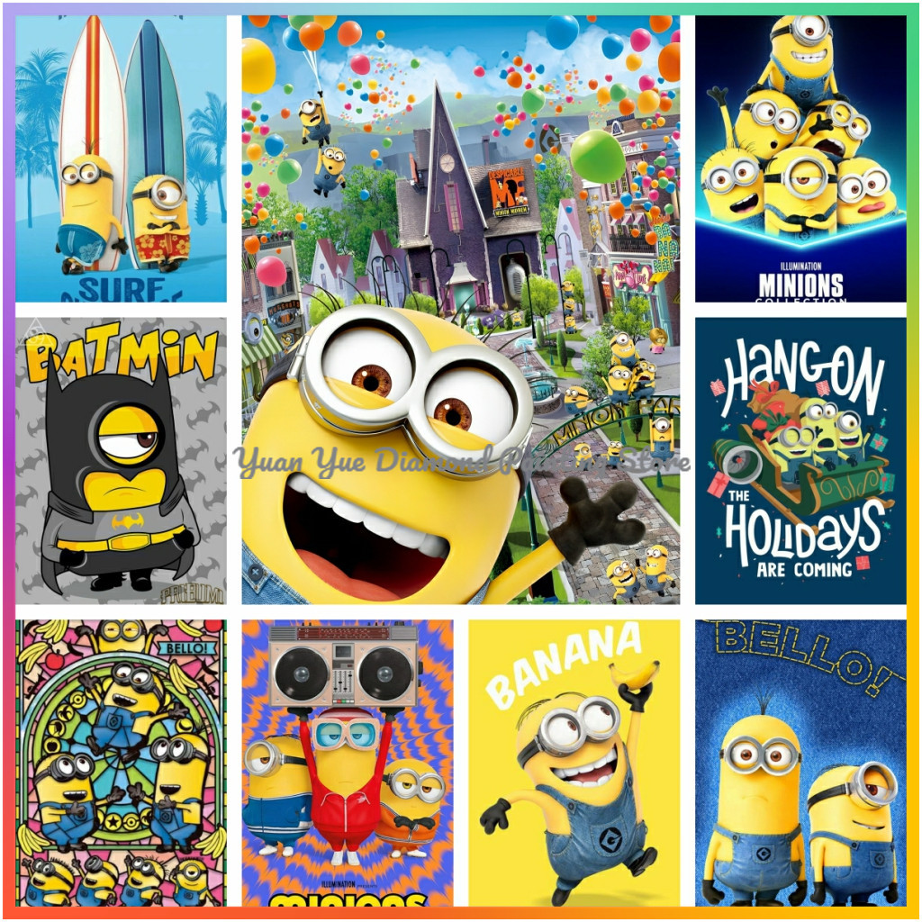 Embroidery Room - 1pc frameless Diamond Painting Cute-M-Minions Cartoon