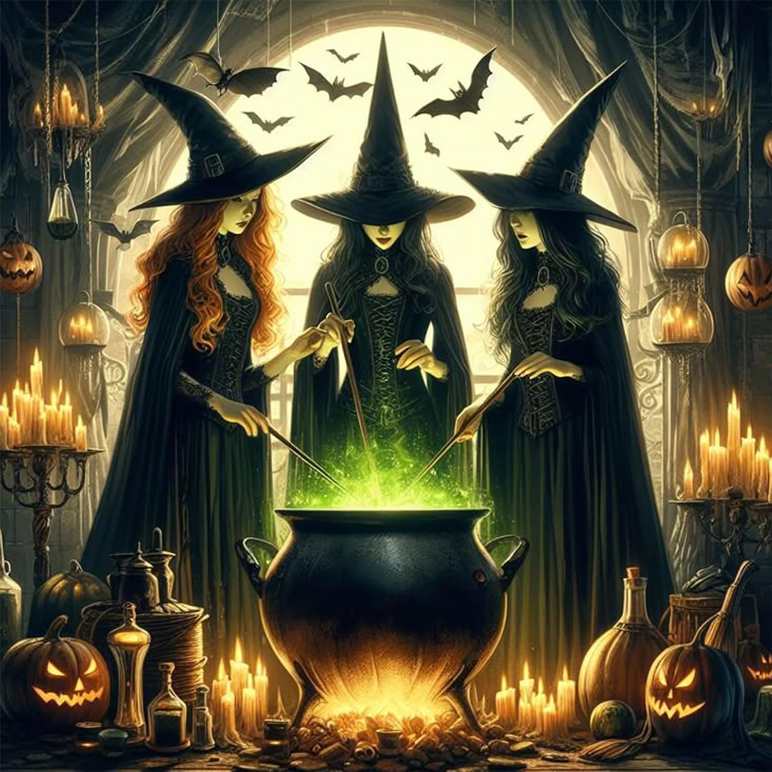 RUOPOTY Witch Diy Diamond Pain - огляд і ціна Embroidery Room