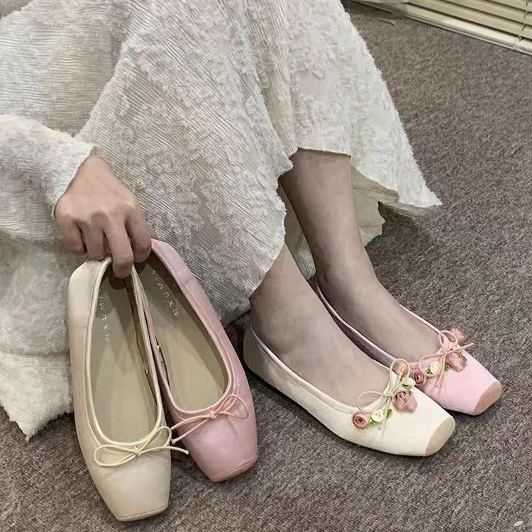 Women Flats Bow Marie Janes Sh - огляд і ціна Embroidery Lace