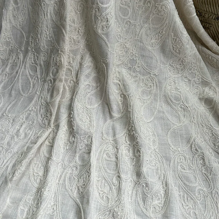 Pure linen base fabric with co - огляд і ціна Embroidery Chain Stitch