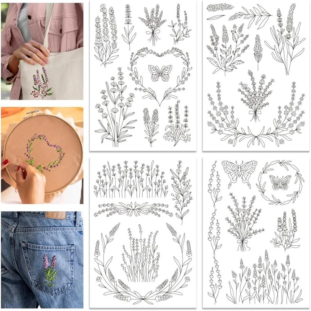4 Sheets Lavender Flower Butte - огляд і ціна Water Soluble Stabilizer