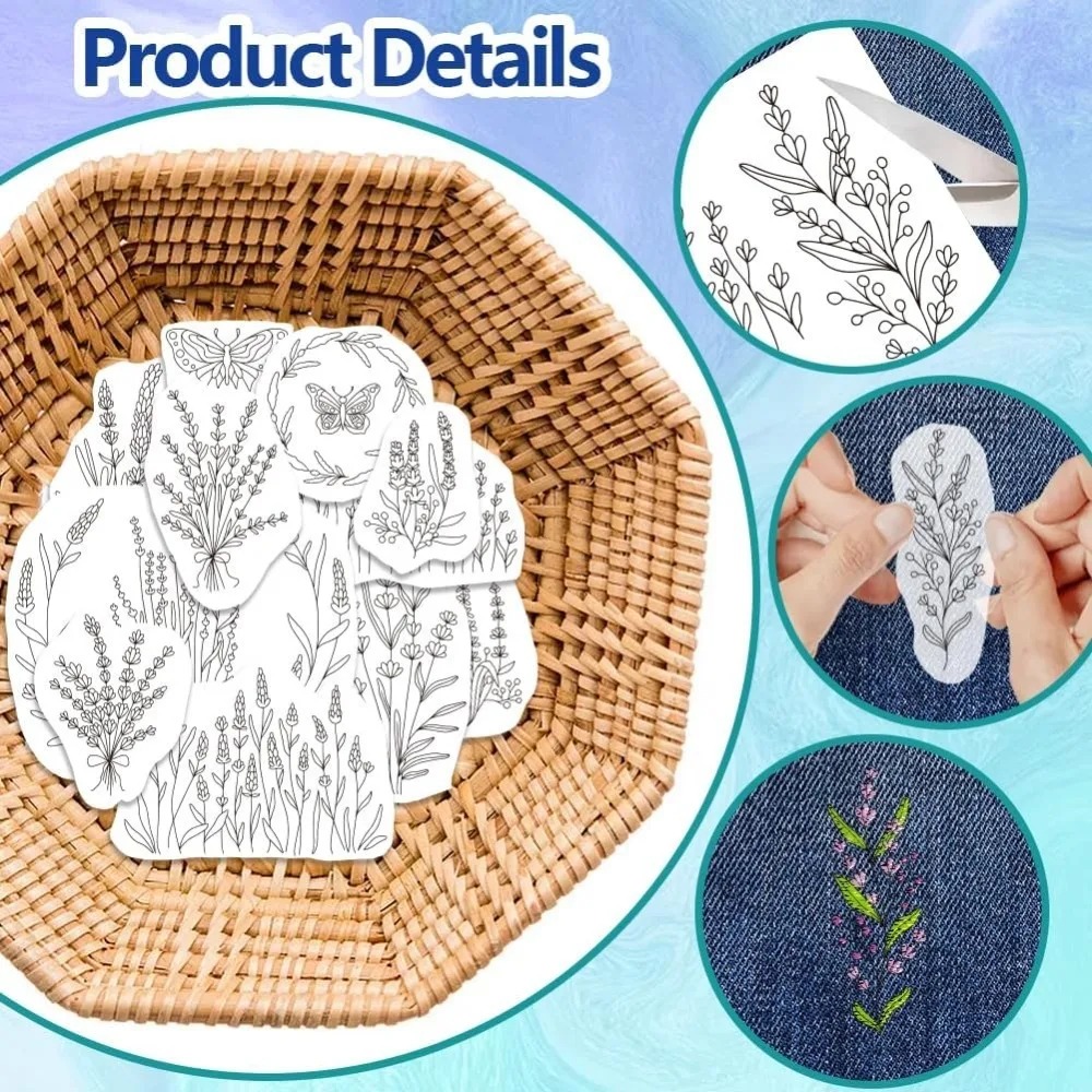 4 Sheets Lavender Flower Butte - огляд і ціна Water Soluble Stabilizer