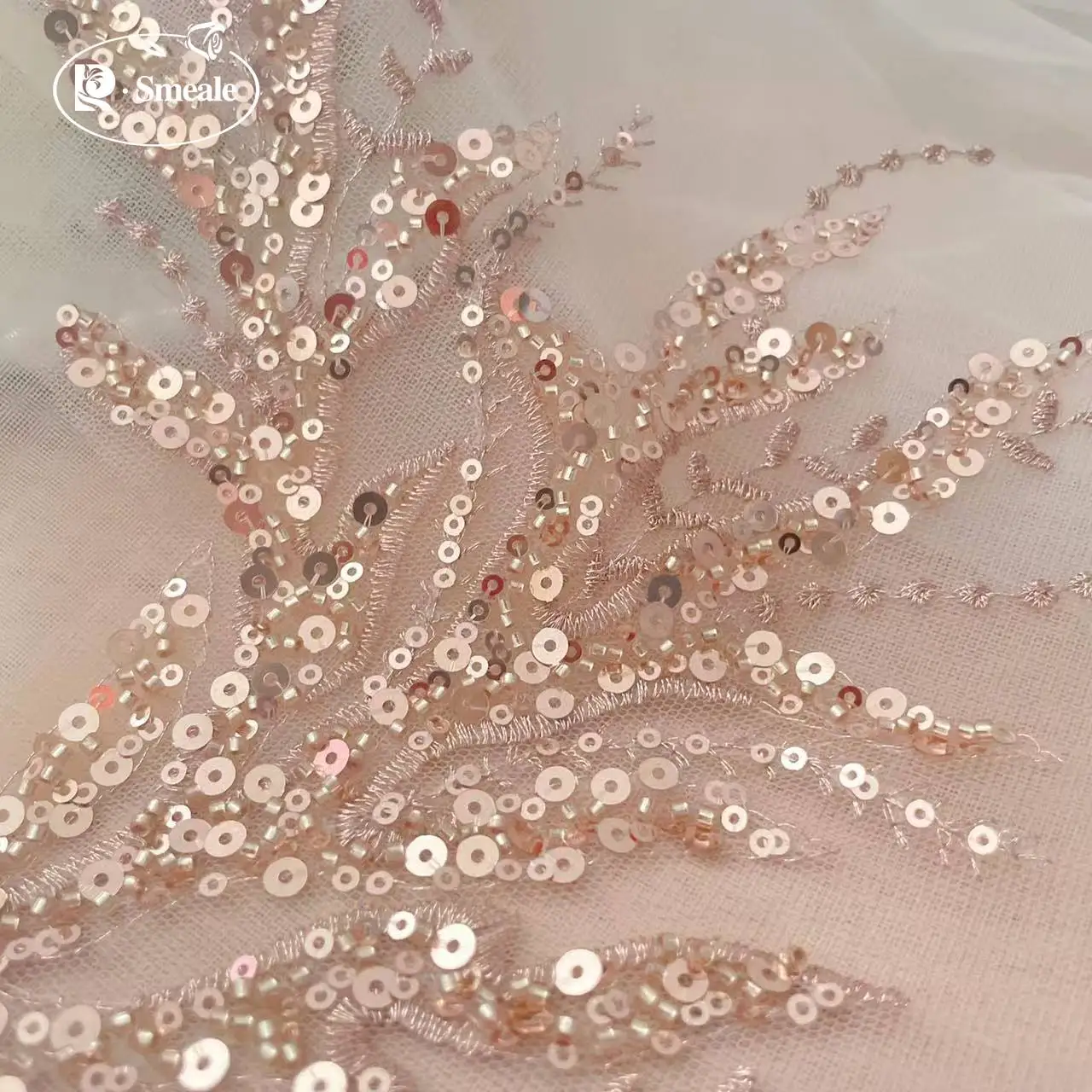 5Pair-2Pair.Rose Gold Sequin T - огляд і ціна Embroidery Roses