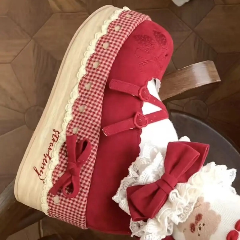 Lolita High Heels Height Incre - огляд і ціна Embroidery Canvas