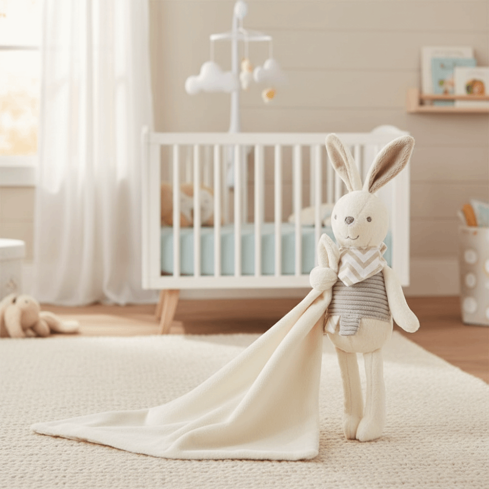 Square Shape Baby Rabbit Comfo - огляд і ціна Embroidery Rabbit