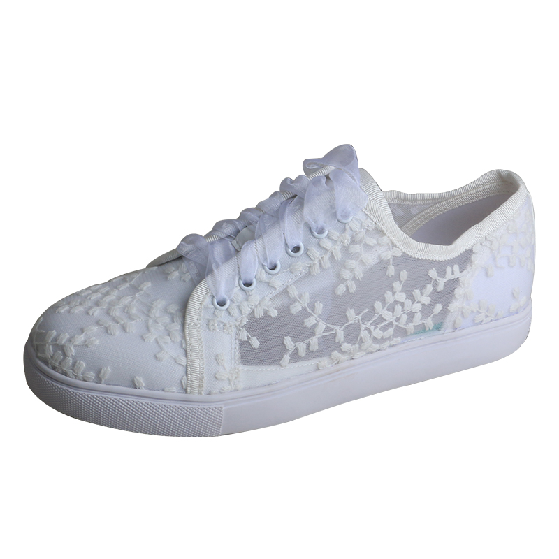 Wedopus White Sneakers for Wom - огляд і ціна Embroidery Lace
