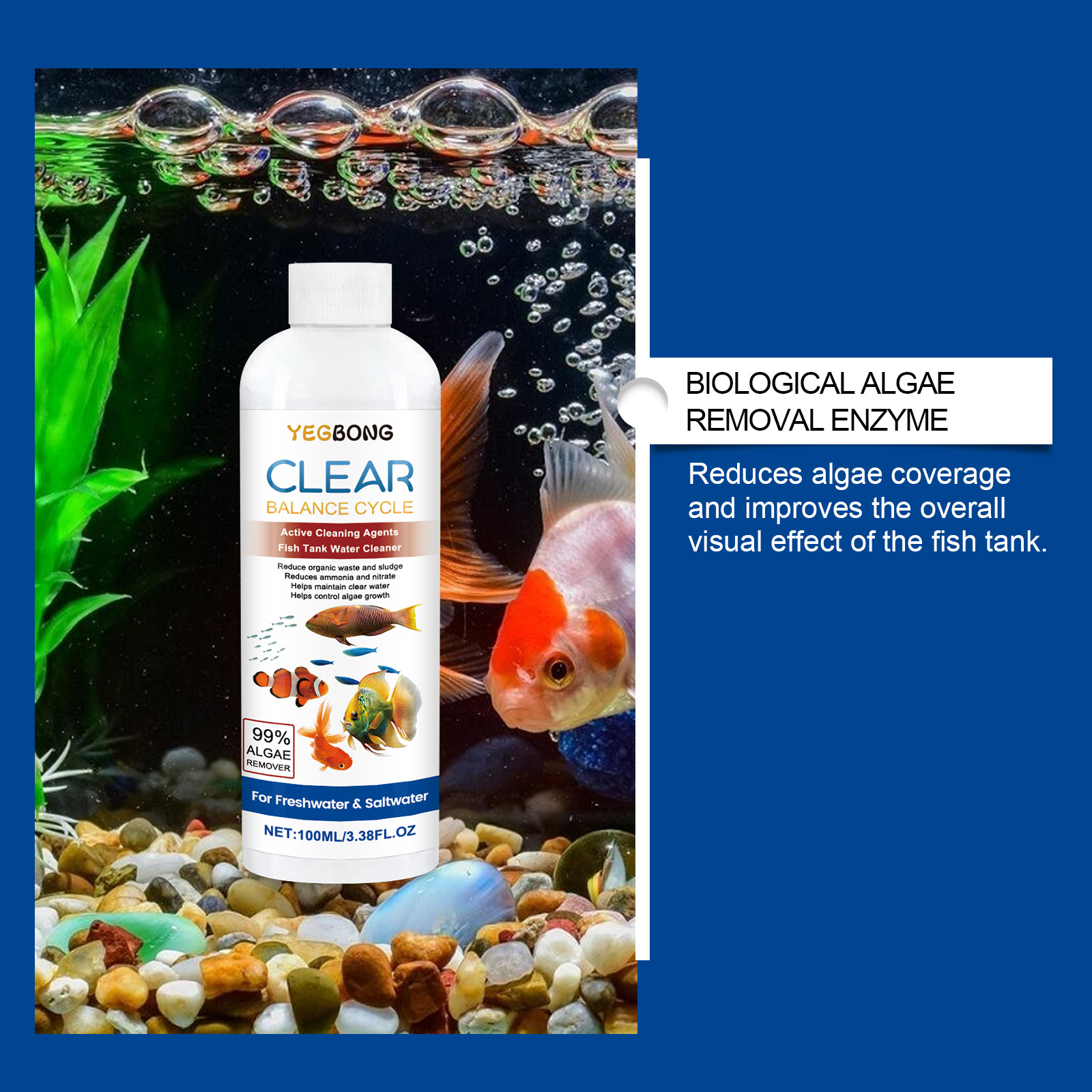 Aquarium Water Clarifier 100ml - огляд і ціна Water Soluble Stabilizer