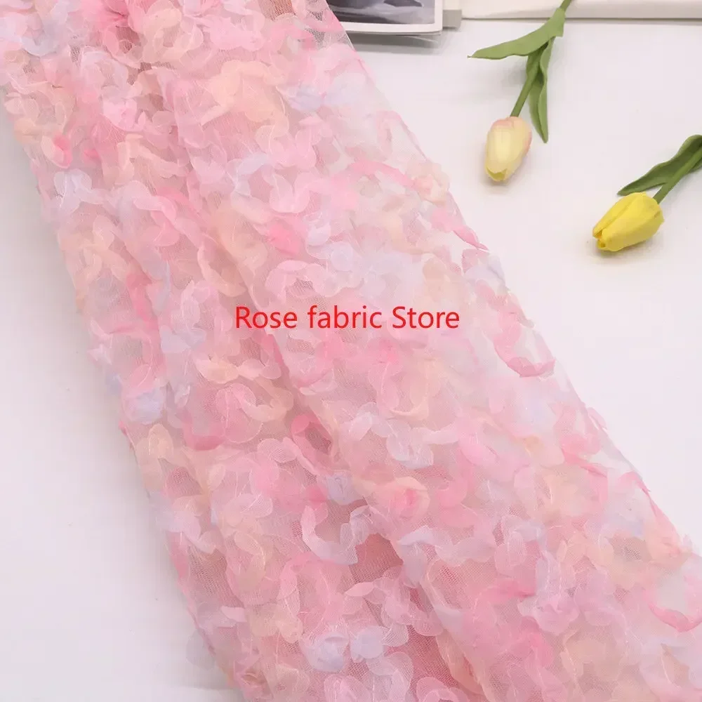Gradient chiffon rose crochet  - огляд і ціна Embroidery Roses
