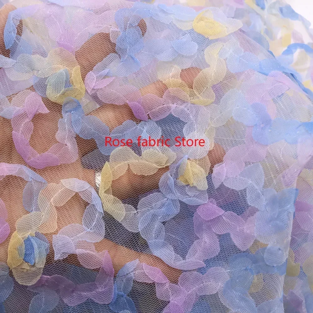 Gradient chiffon rose crochet  - огляд і ціна Embroidery Roses