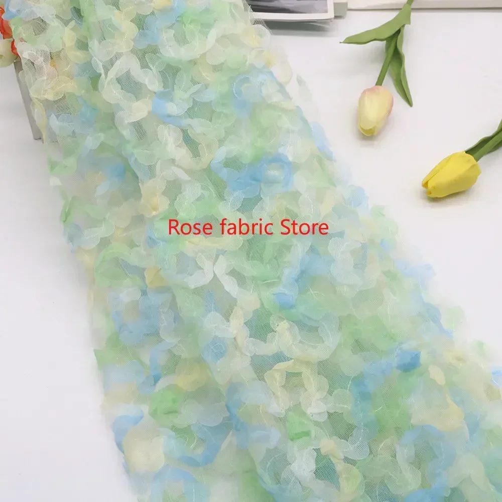 Gradient chiffon rose crochet  - огляд і ціна Embroidery Roses