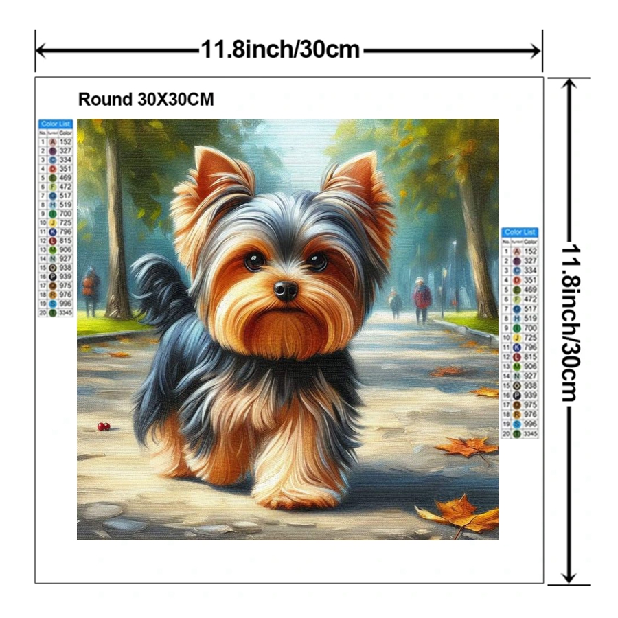 Yorkshire Terrier Dog 5D DIY D - огляд і ціна Embroidery Room