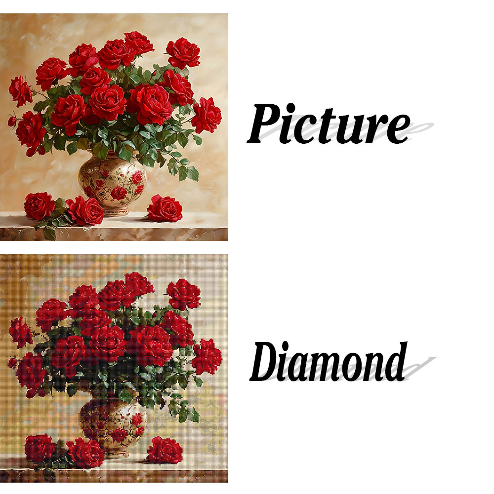 Rose Diamond Painting Full Squ - огляд і ціна Embroidery Roses