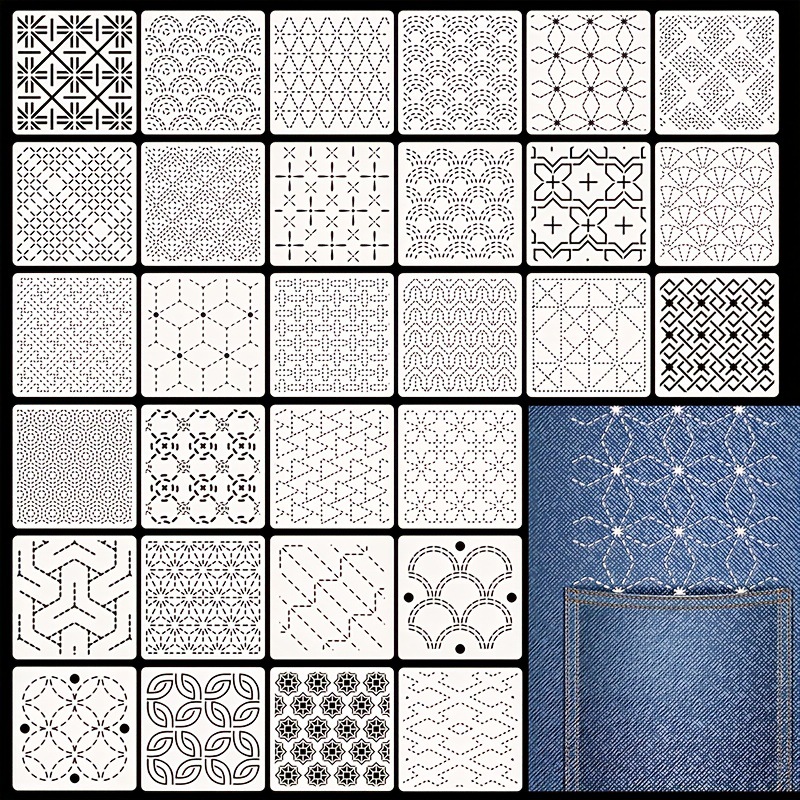 30Pcs Embroidery Templates DIY - огляд і ціна Embroidery Pattern
