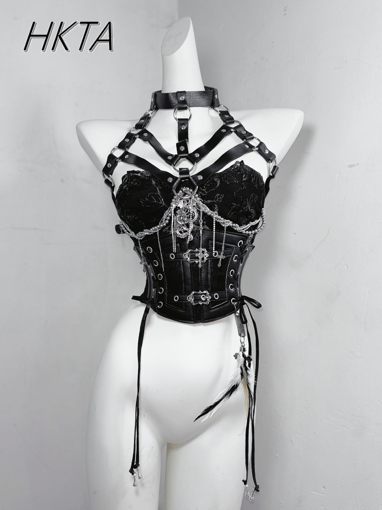 Dark Style Goth Metal Chain Wa - огляд і ціна Embroidery Roses