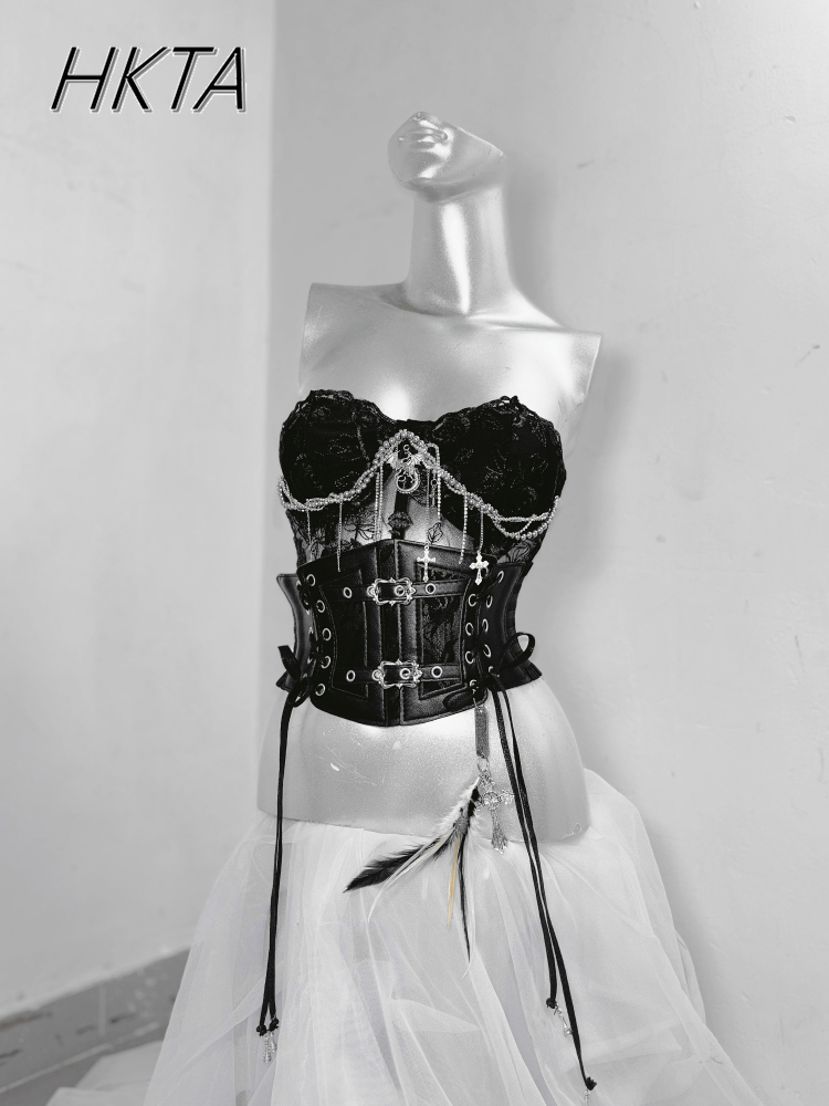 Dark Style Goth Metal Chain Wa - огляд і ціна Embroidery Roses