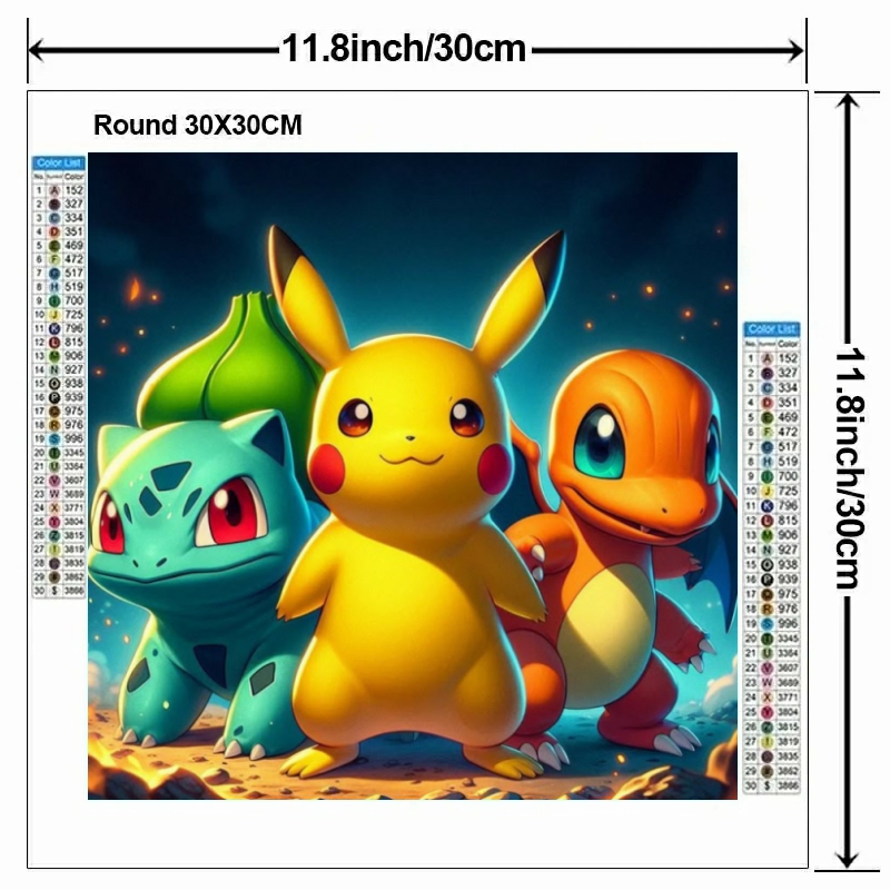Cartoon Pokémon 5D DIY Diamond - огляд і ціна Embroidery Room
