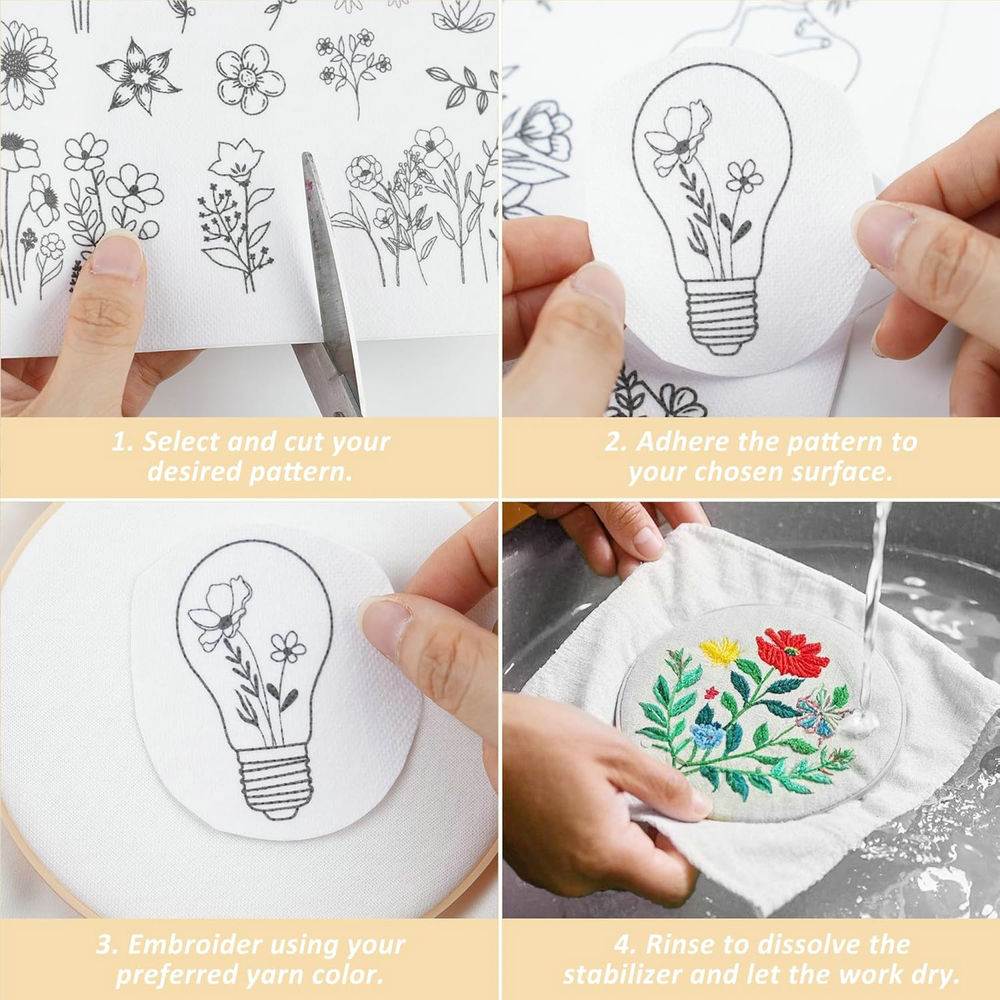 Water Soluble Embroidery Patte - огляд і ціна Water Soluble Stabilizer