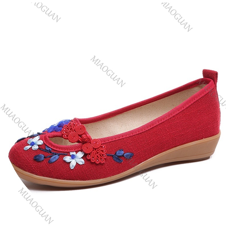 Embroidered Women Comfort Wedg - огляд і ціна Embroidery Canvas