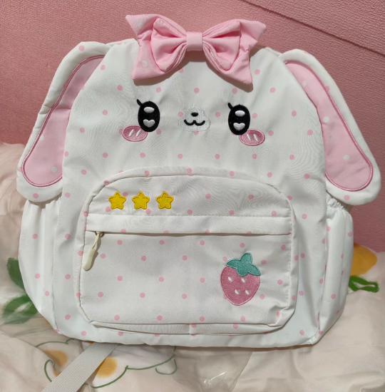 Girl Backpacks Cute Strawberry - огляд і ціна Embroidery Rabbit
