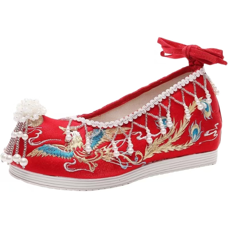 Women New Red Embroidered Wedd - огляд і ціна Embroidery Canvas
