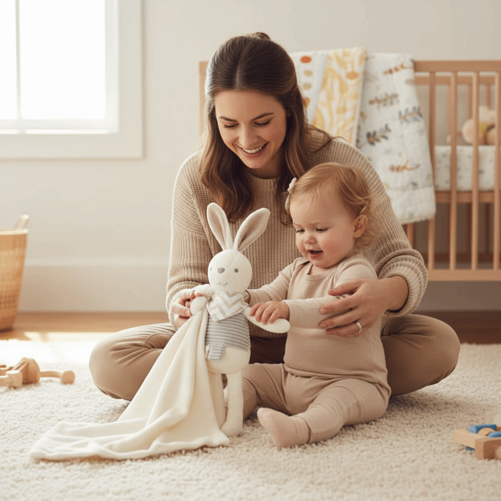 Square Shape Baby Rabbit Comfo - огляд і ціна Embroidery Rabbit
