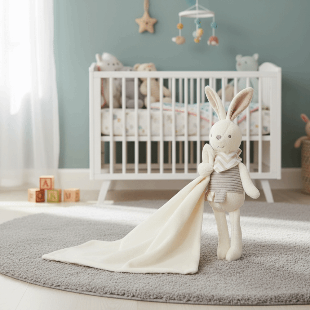 Square Shape Baby Rabbit Comfo - огляд і ціна Embroidery Rabbit