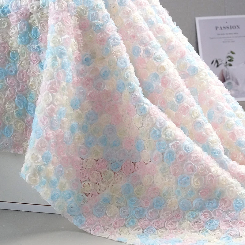 Colorful 3D Floral Embroidery  - огляд і ціна Embroidery Roses