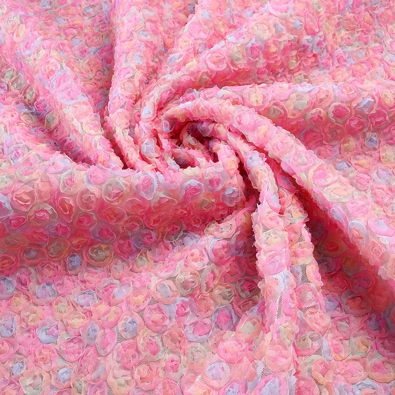 Colorful 3D Floral Embroidery  - огляд і ціна Embroidery Roses