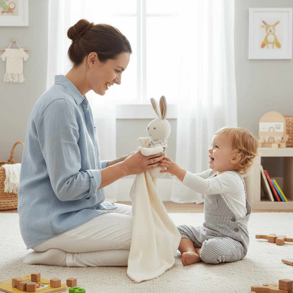 Square Shape Baby Rabbit Comfo - огляд і ціна Embroidery Rabbit